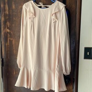 Entro Cream Ruffle Dress